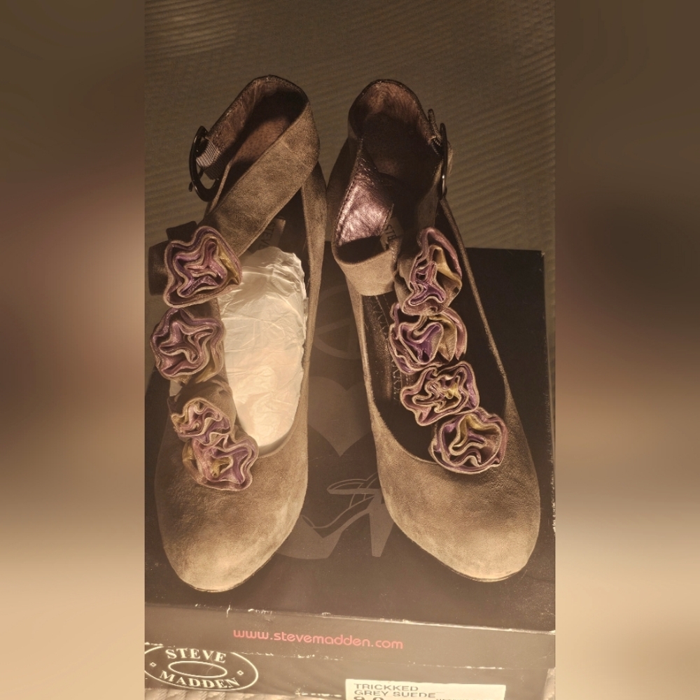 Steve Madden - Grey - Lavender Heels